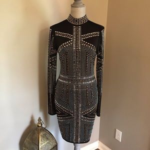 AKIRA Beaded Bodycon Dress